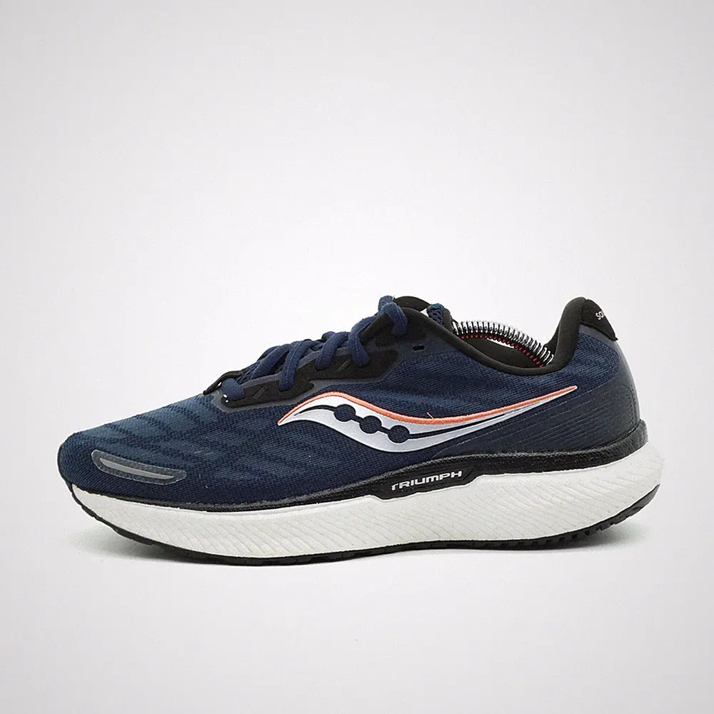 Saucony Damen Triumph 19 Laufschuhe Blau Textil/TPU Dämpfung Laufschuh EU 39