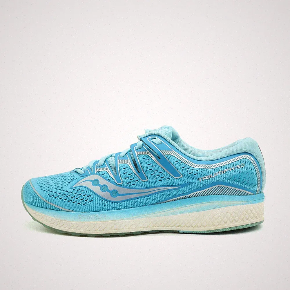 saucony Damen triumph iso 5 sneaker türkis textil Dämpfung laufschuhe EU 42.5