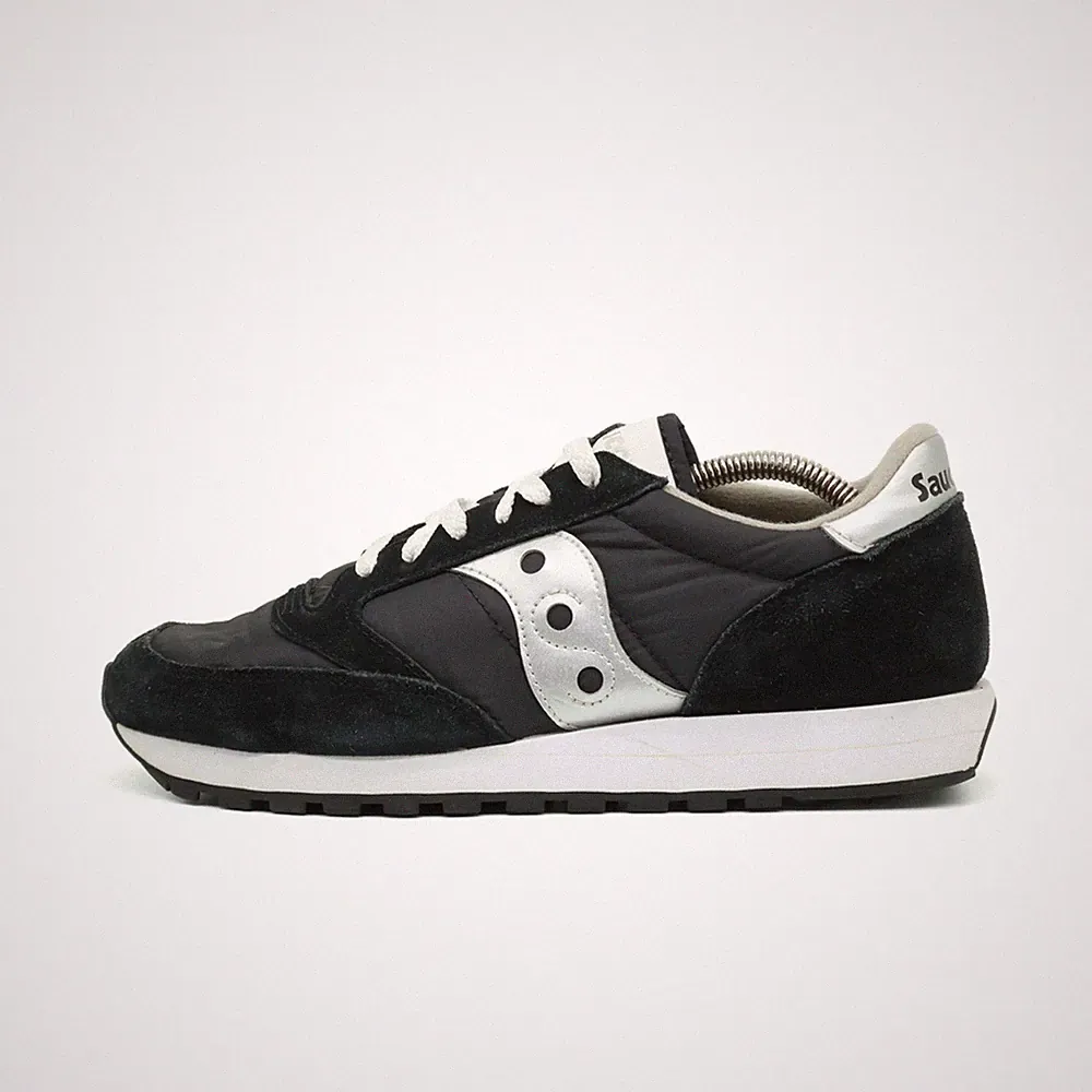 Saucony Damen Vintage Klassiker Schuh Schwarz/Silber Originals Sneaker EU 42