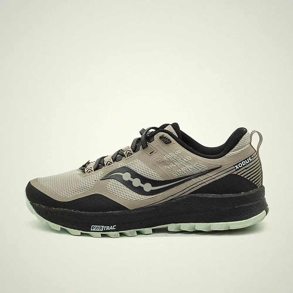 Saucony Damen Xodus 10 Laufschuhe Beige/Schwarz Low-Top Trail-Laufschuhe EU 42.5