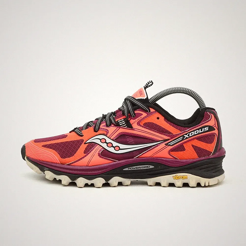 Saucony Damen Xodus Sportschuh Orange Synthetic/Nylon Niedrig Laufschuh EU 37