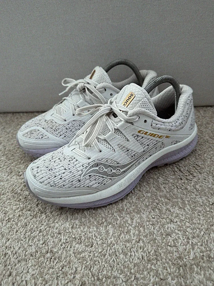 Saucony Everun Guide ISO Damen UK 4,5 weiß Laufschuhe Turnschuhe