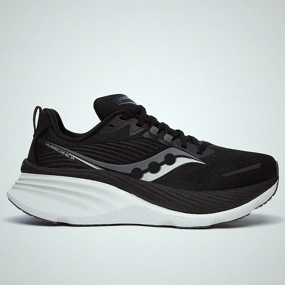 Saucony Hurricane 24 Women black carbon Laufschuhe Joggingschuhe Damen