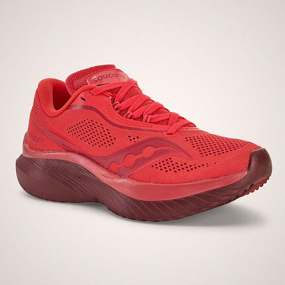 Saucony Kinvara 15 Damen Laufschuhe Rot EU 37,5 Lightweight Running Schuhe