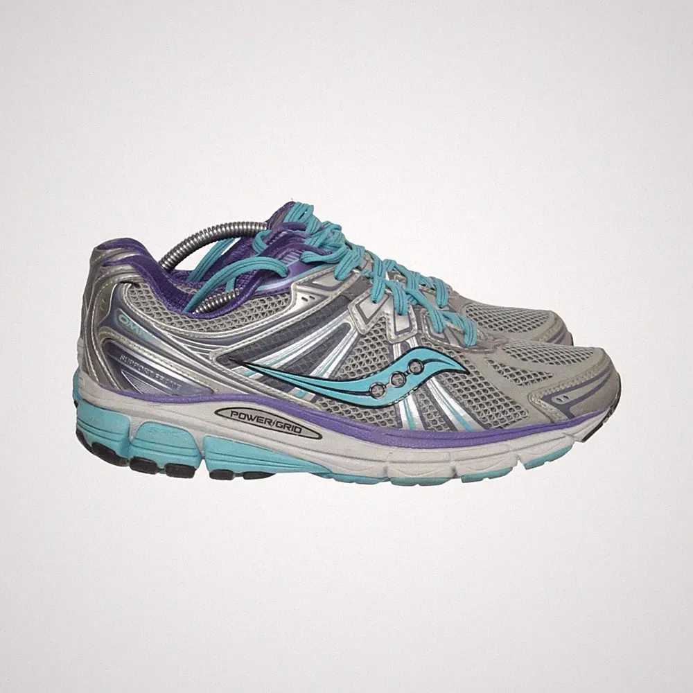 Saucony, Laufschuhe, Größe: 39, Grau/Türkis/Lila, Damen #TXr