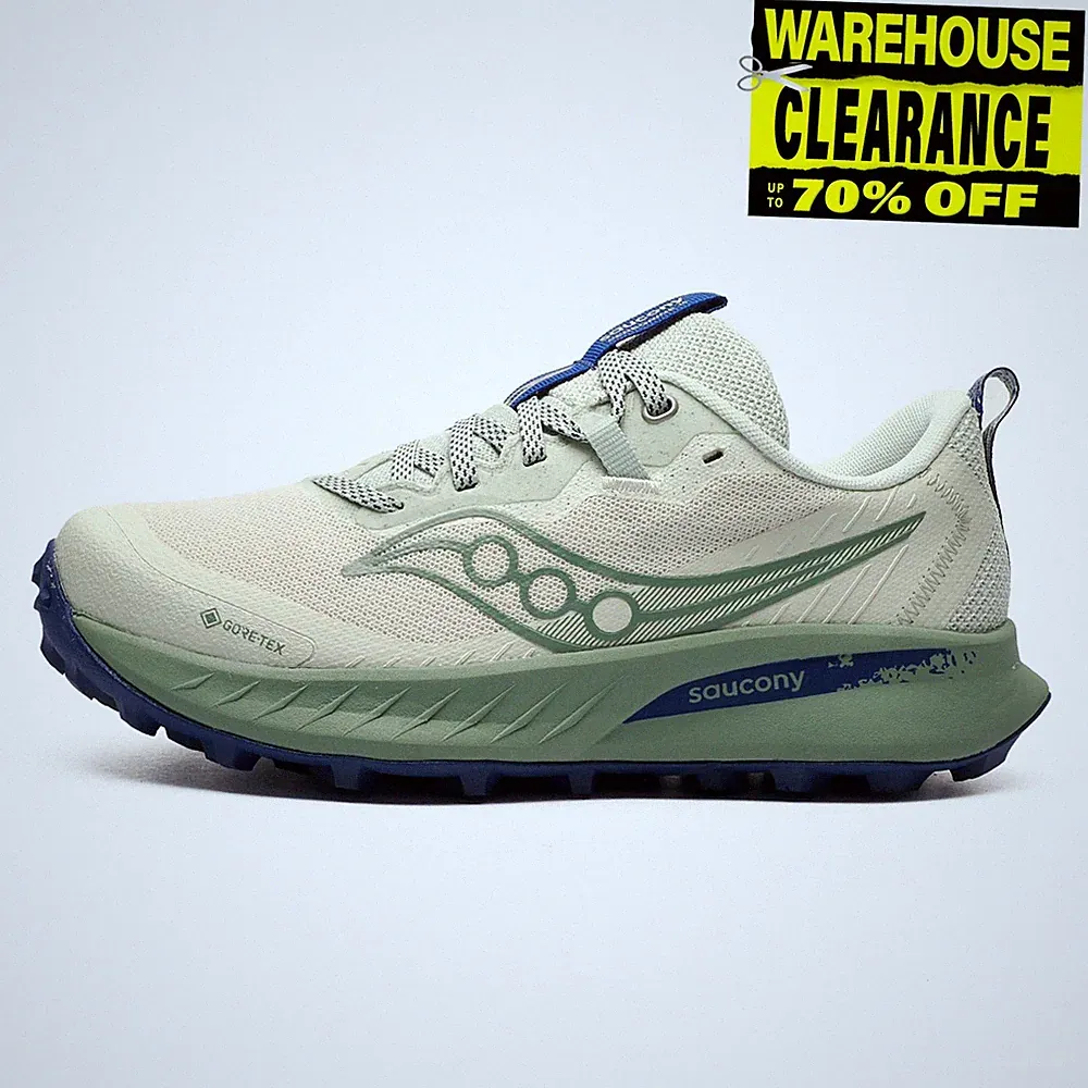 Saucony Peregrine 15 Damen GTX GORE-TEX Trail Laufschuhe Wasserdicht Grau