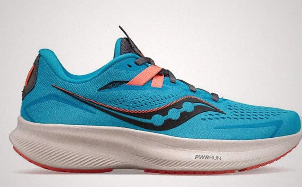 Saucony Ride 15 Damen Laufschuhe Ocean Shadow Blau EU 43 Running Schuhe