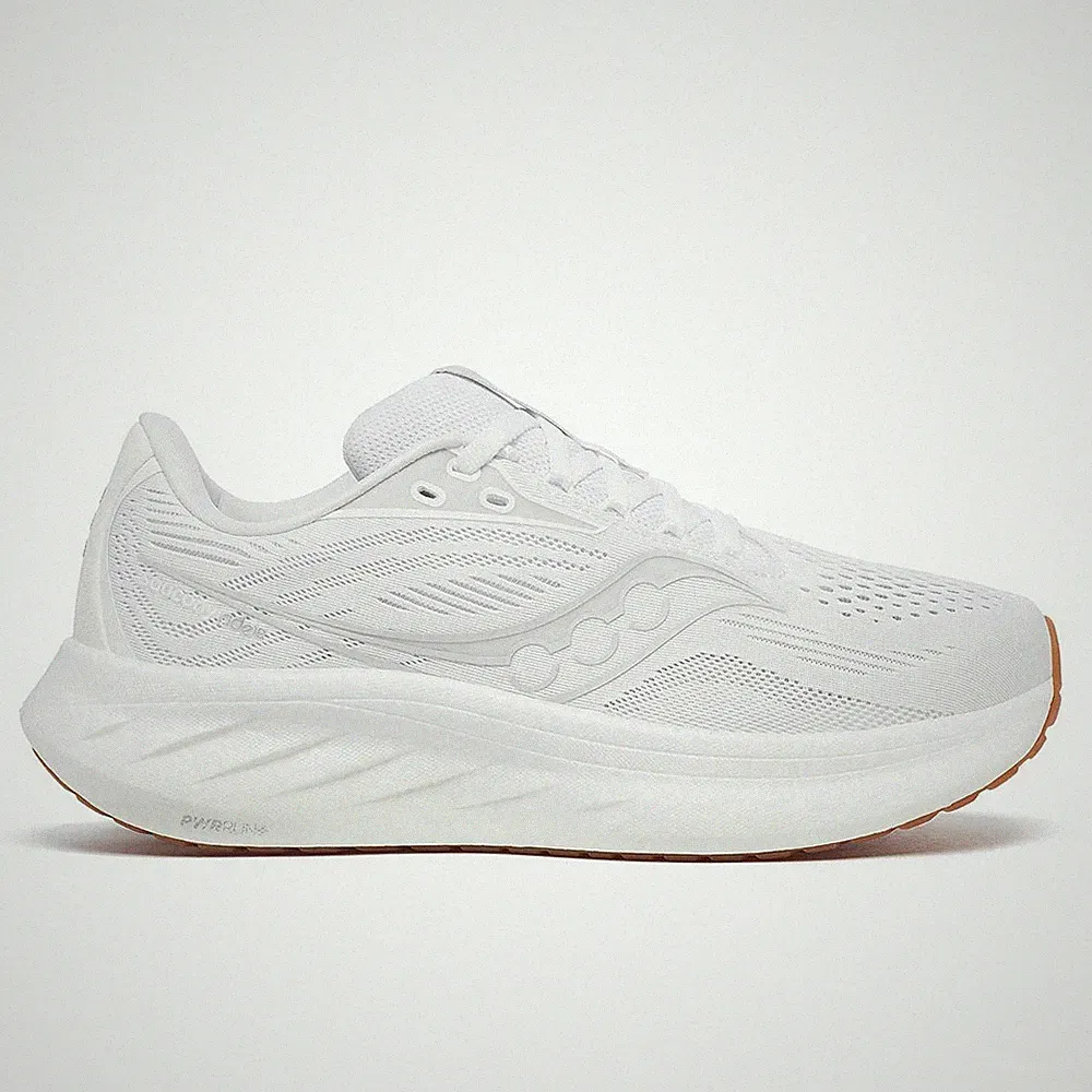 Saucony Ride 18 Women white gum Laufschuhe Joggingschuhe Damen