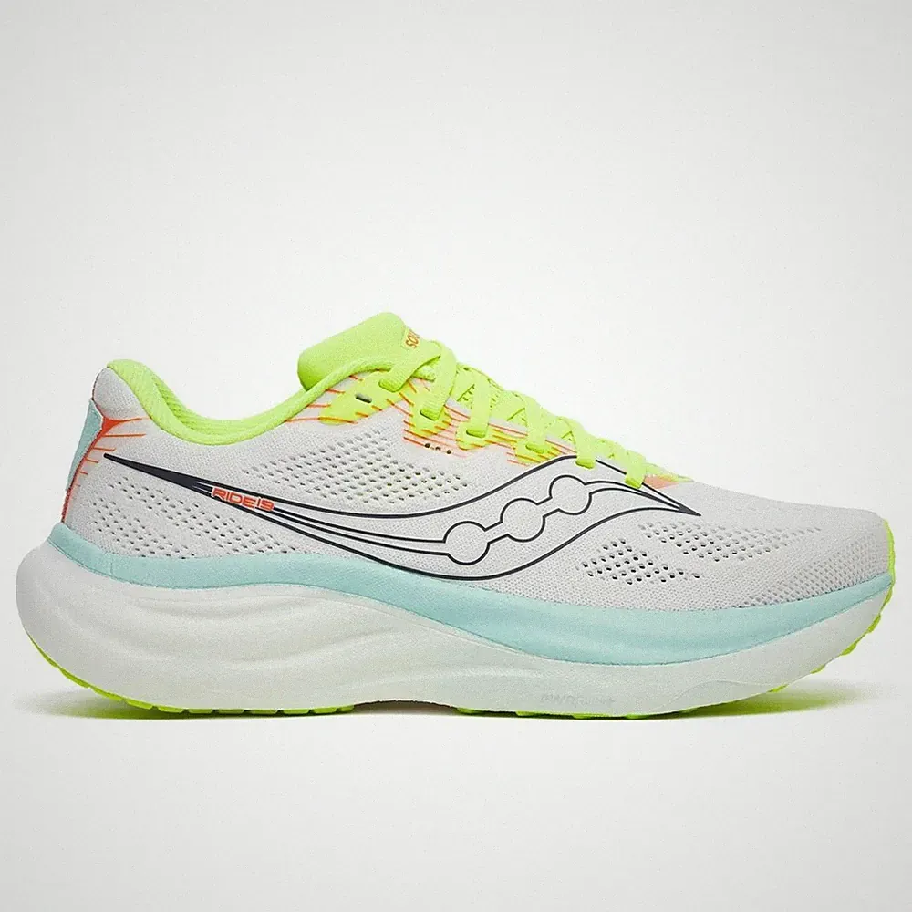 Saucony Ride 19 Women white splash Laufschuhe Joggingschuhe Damen