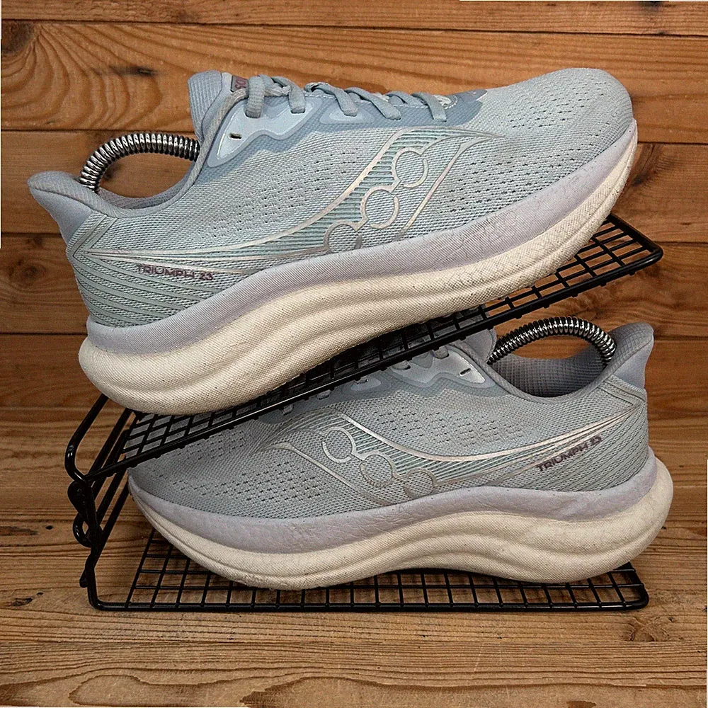 Saucony Turnschuhe Damen Größe UK 5 Triumph 23 blau Straßenlauf Marathon Schuhe