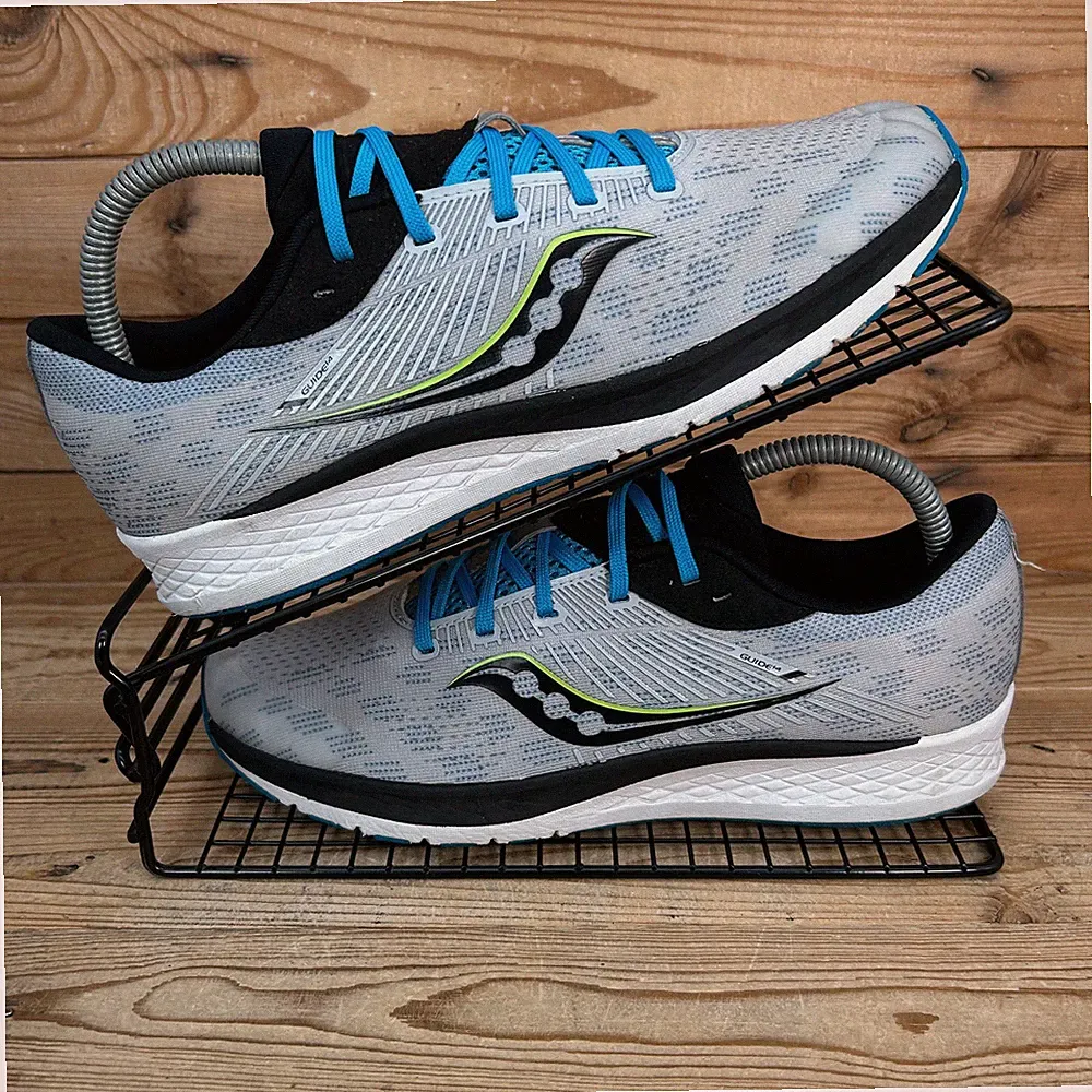 Saucony Turnschuhe Damen Größe UK 6 Guide 14 grau blau Straßenlauf Fitnessschuhe