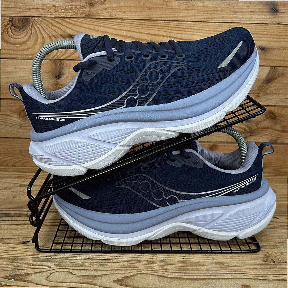 Saucony Turnschuhe Damen Größe UK 6 Hurricane 25 marineblau Aster Straßenlaufschuhe
