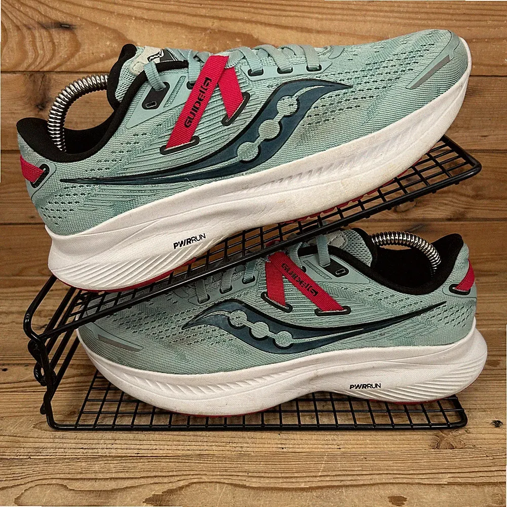 Saucony Turnschuhe Damengröße UK 6 Guide 16 blau Straßenlauf Fitnessstudio Walk Schuhe