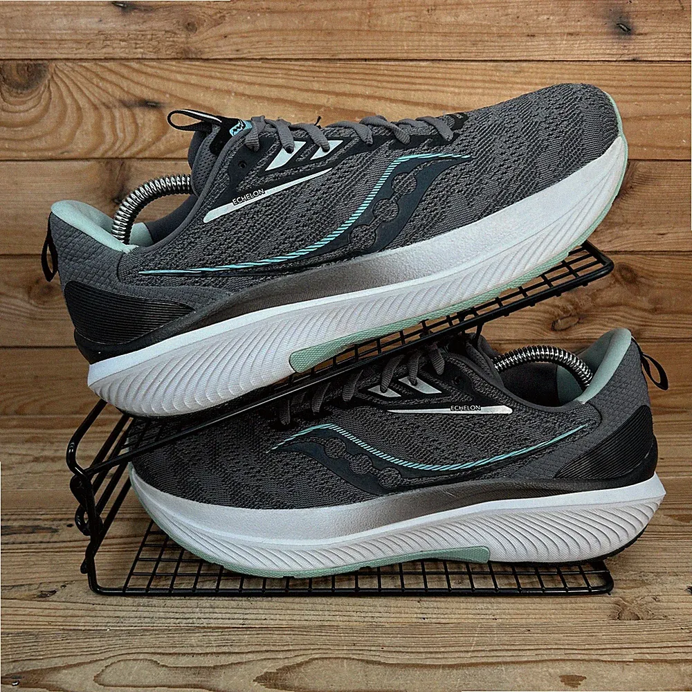 Saucony Turnschuhe Damengröße UK 8,5 Echelon 9 anthrazitgrau Straßenlaufschuhe