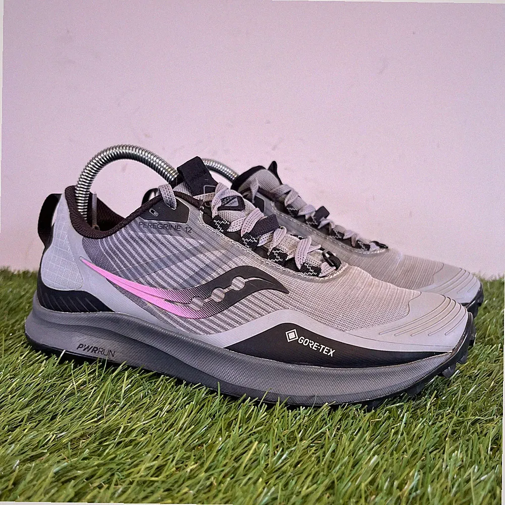 Saucony Turnschuhe Größe 6 Damen grau Peregrine 12 GTX Trail Walking Laufschuhe