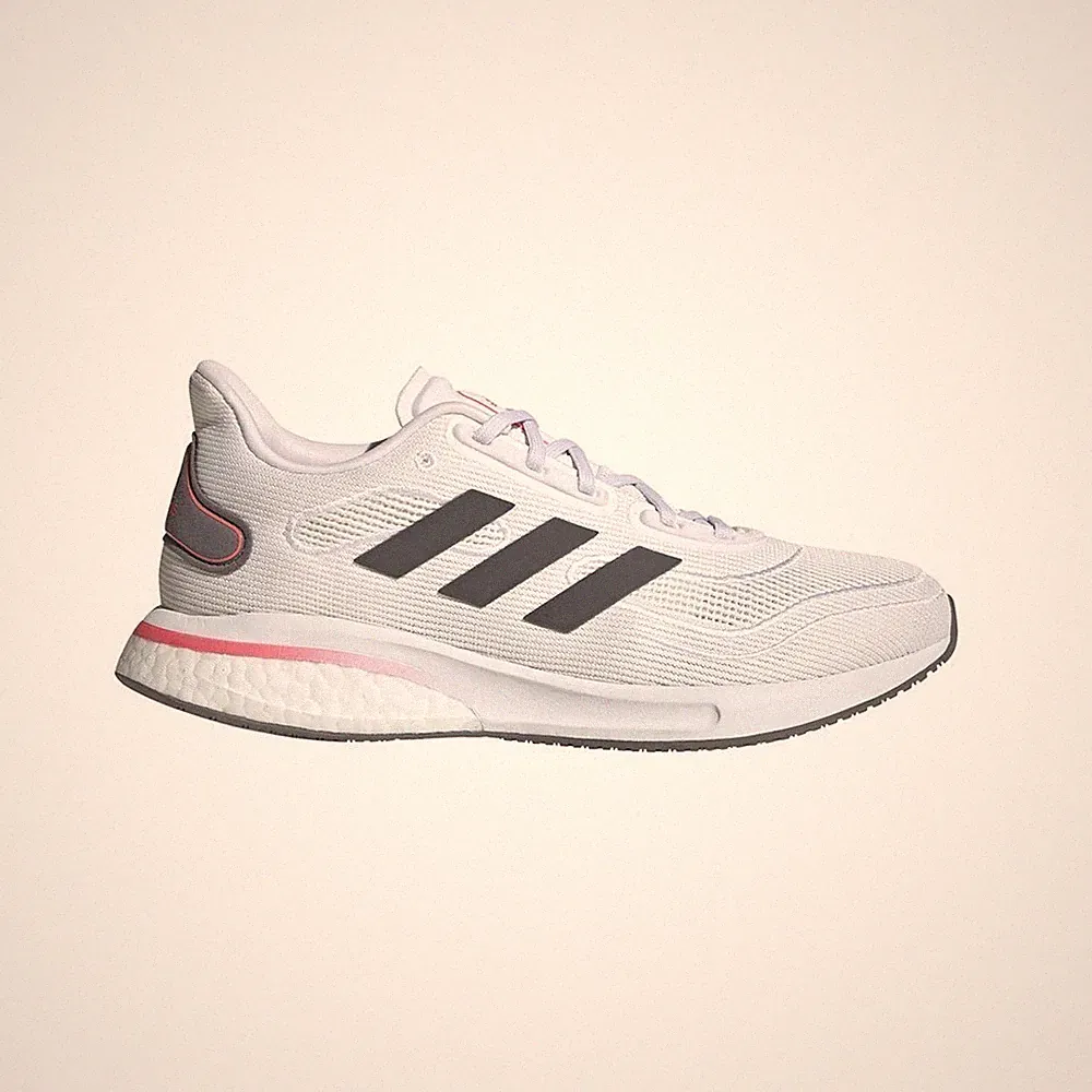Schuhe Lauf Damen Adidas Supernova W FV6020 Weiß-Schwarz-Rosa