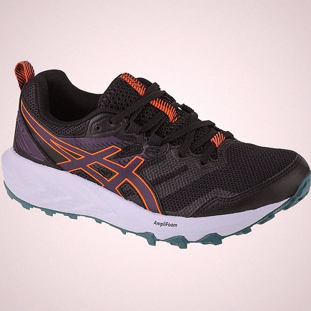 Schuhe Lauf Damen Asics Gelsonoma 6 1012A922900 Weiß-Schwarz-Orangefarbig