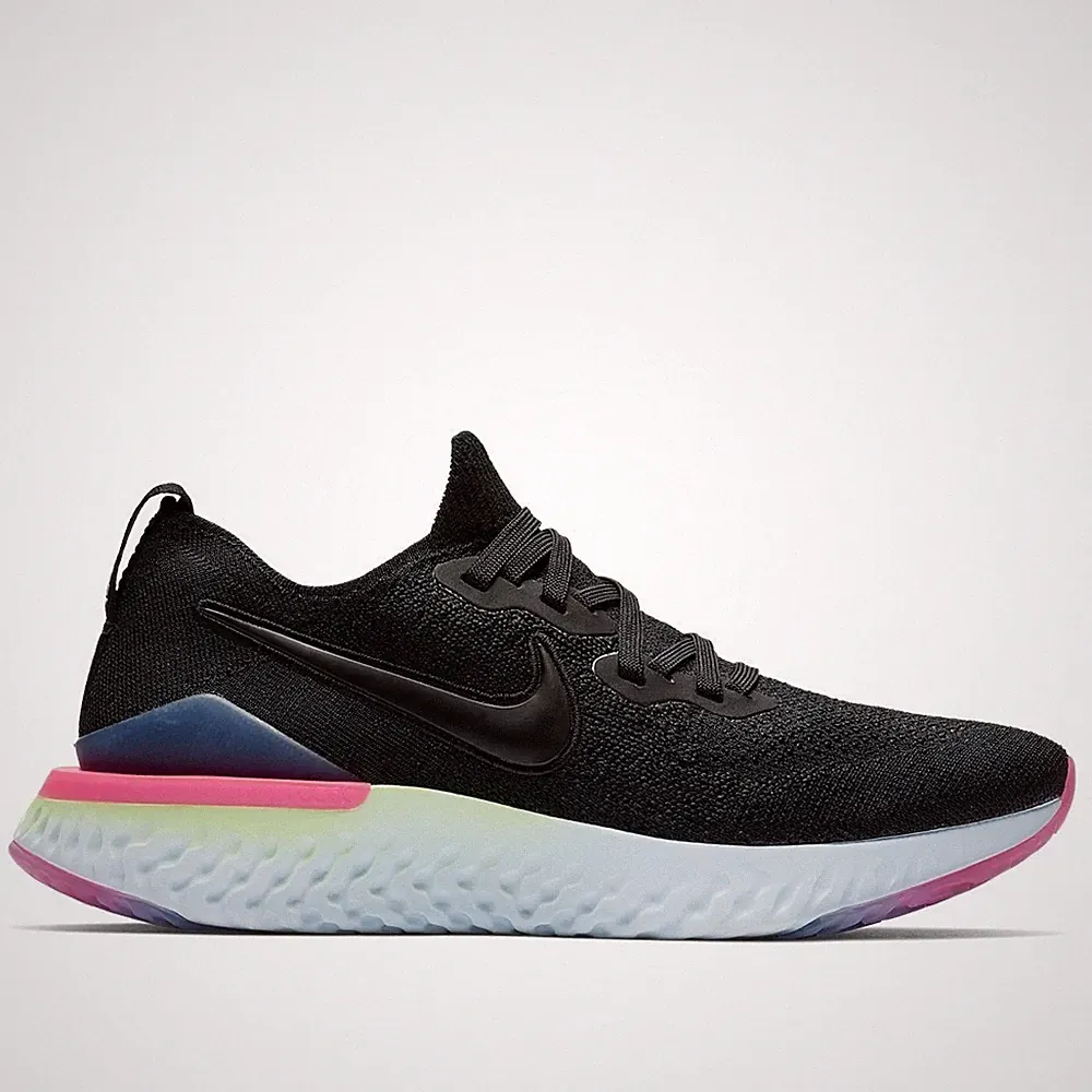 Schuhe Lauf Damen Nike W Epic React Flyknit 2 BQ8927003 Weiß-Rosa