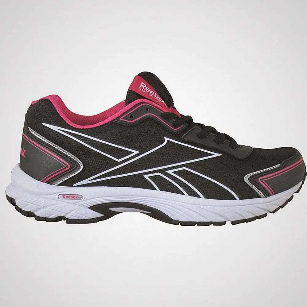 Schuhe Lauf Damen Reebok Triplehall Running M48084 Schwarz-Rosa-Weiß