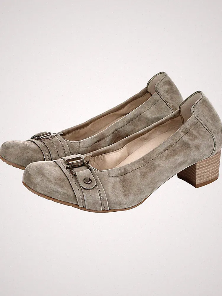 Semler / Rebecca Lengfeld Pumps Schuhe Damenschuhe Leder taupe Weite H 6 39