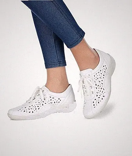 Semler Schnürschuhe Halbschuhe Sneaker Schuhe Leder weiß Weite H 3,5-10,5