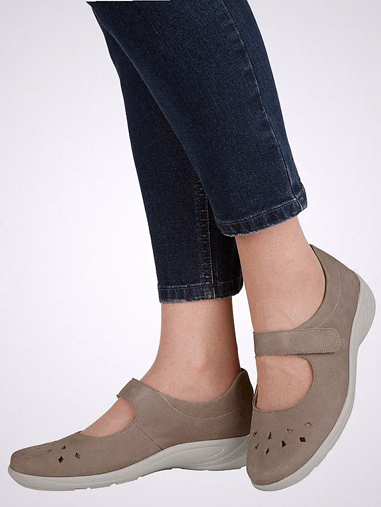 Semler Slipper Klettslipper Schuhe Leder Lederfutter Lederfußbett Weite H 8 42