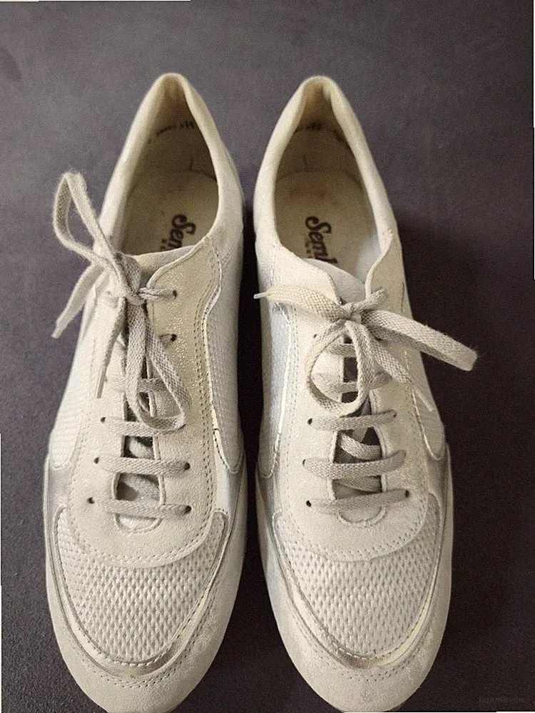 Semler*Sneaker*Gr. 8/42*SILBER Grau*Wildleder*Luftpolster*Laufschuhe Damen
