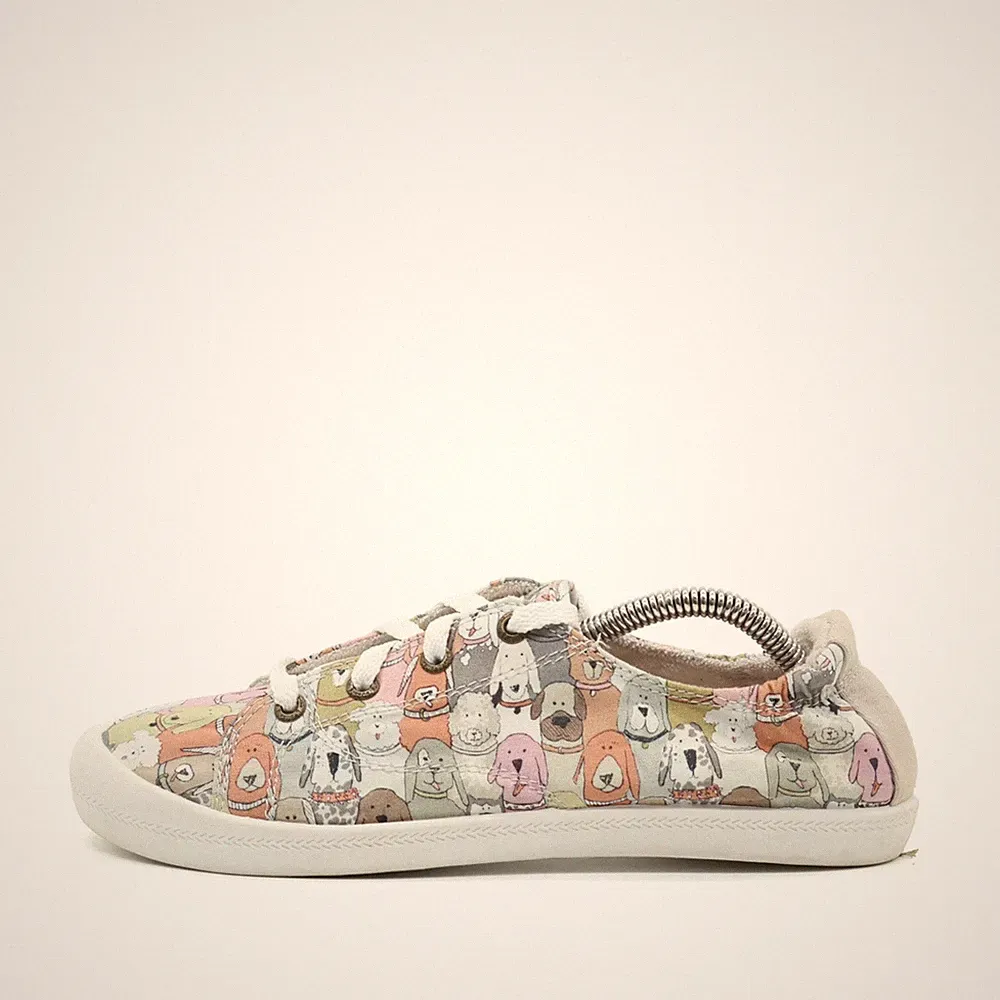 Skechers BOBS Damen Muster Sneaker Mehrfarbig Textil -Print Schnürschuhe EU 37