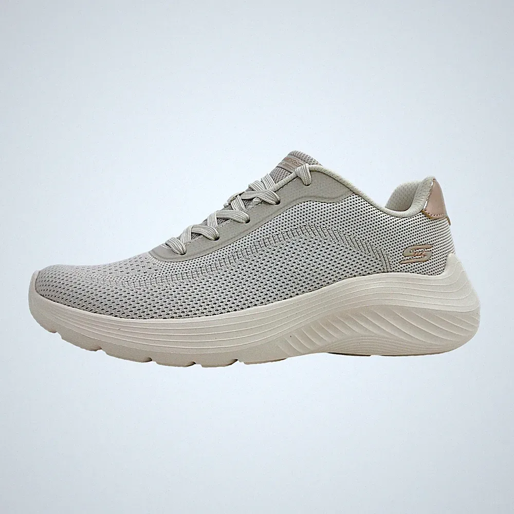 Skechers Bobs Squard Waves-Current Sportschuhe Damen Beige Freizeit