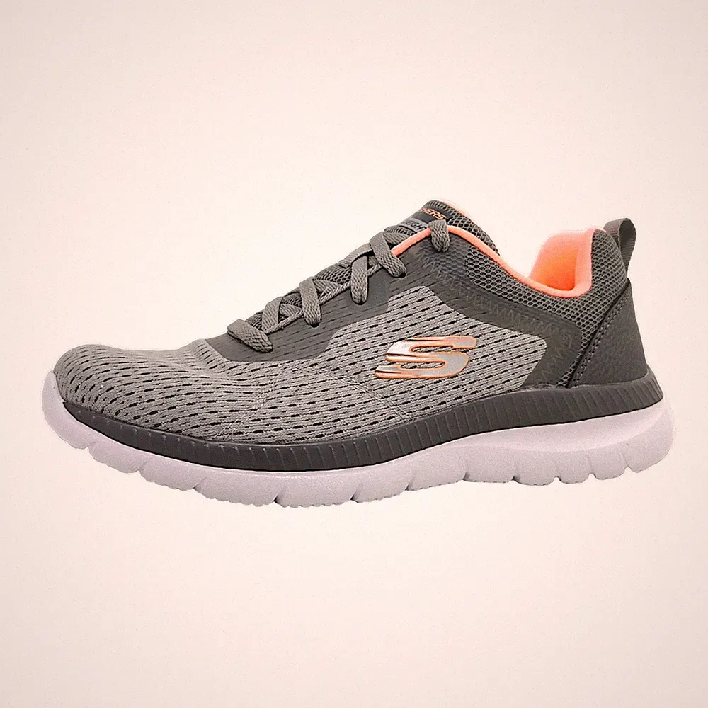 Skechers Bountiful - Quick Path Sportschuhe Damen Laufschuh Grau Freizeit