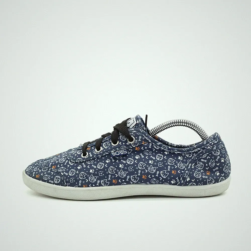 Skechers Damen 113644 Freizeitschuh dunkelblau Textil Low-Top BOBS Sneaker EU 37