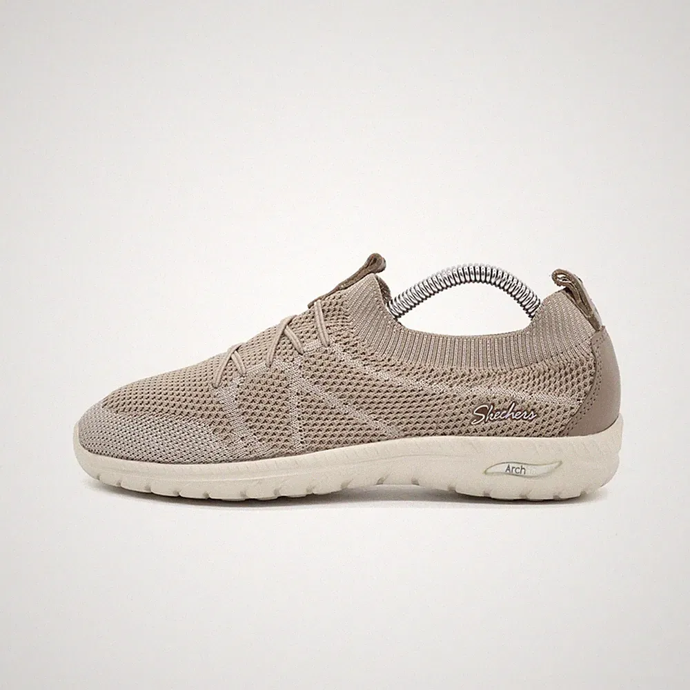 Skechers Damen Arch Fit Air Cooled Schuhe Beige Textil Low Top Sneaker EU 36.5