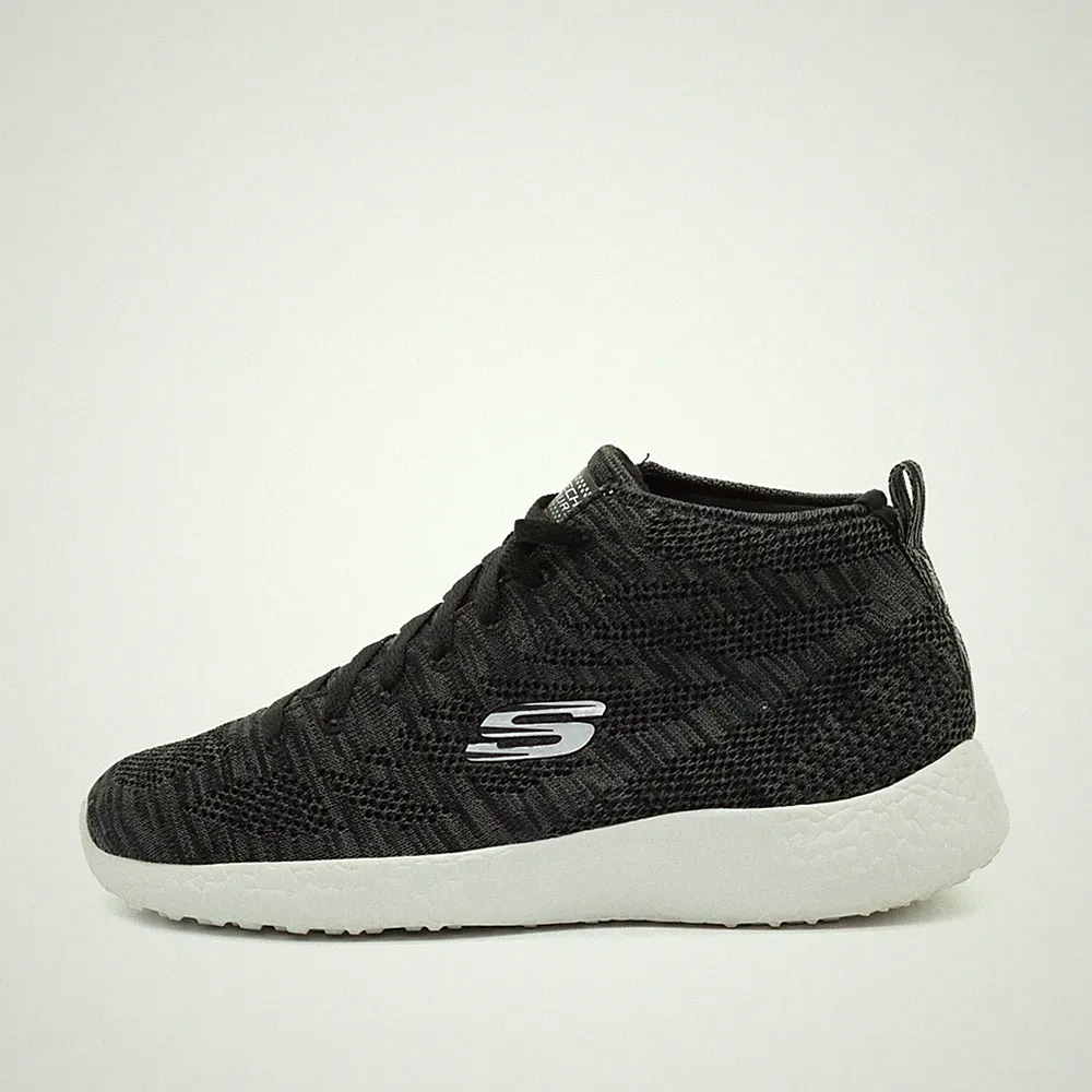 Skechers Damen Burst 12730 Freizeitschuhe Schwarz Weiß Textil Top Sneaker EU 37