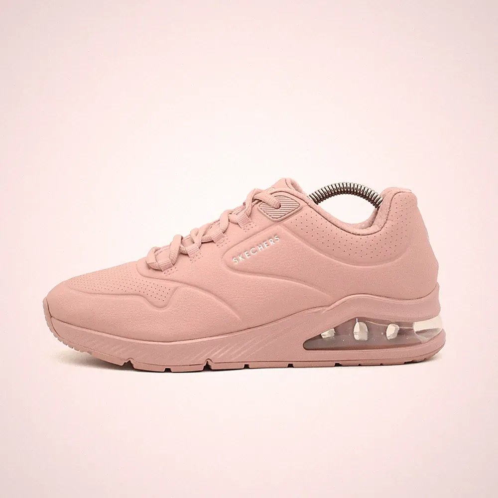 Skechers Damen SN 155543TX Turnschuhe Rosa Synthetik Cushion Sneaker EU 38,5