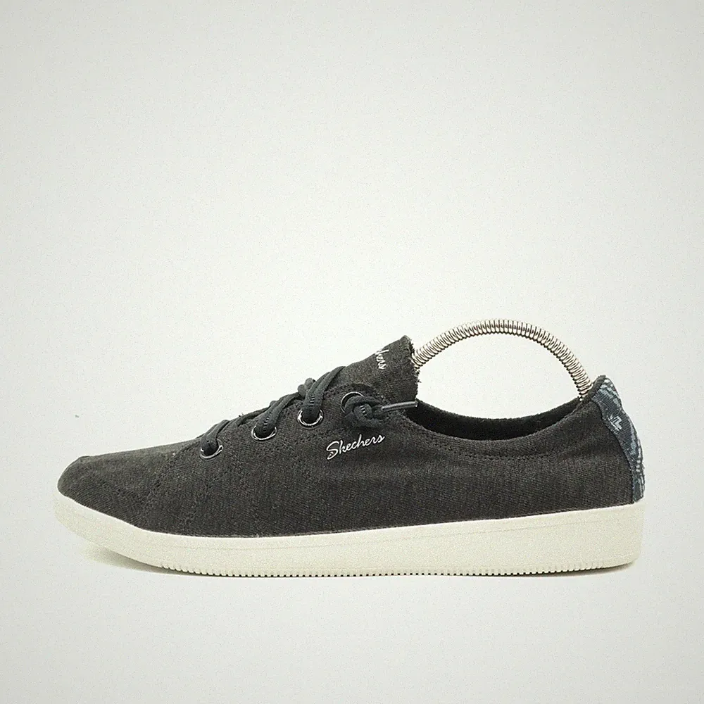 Skechers Damen SN 23945 Sneaker Grau Textil Low-Top Gedämpfte Memory Foam EU 38