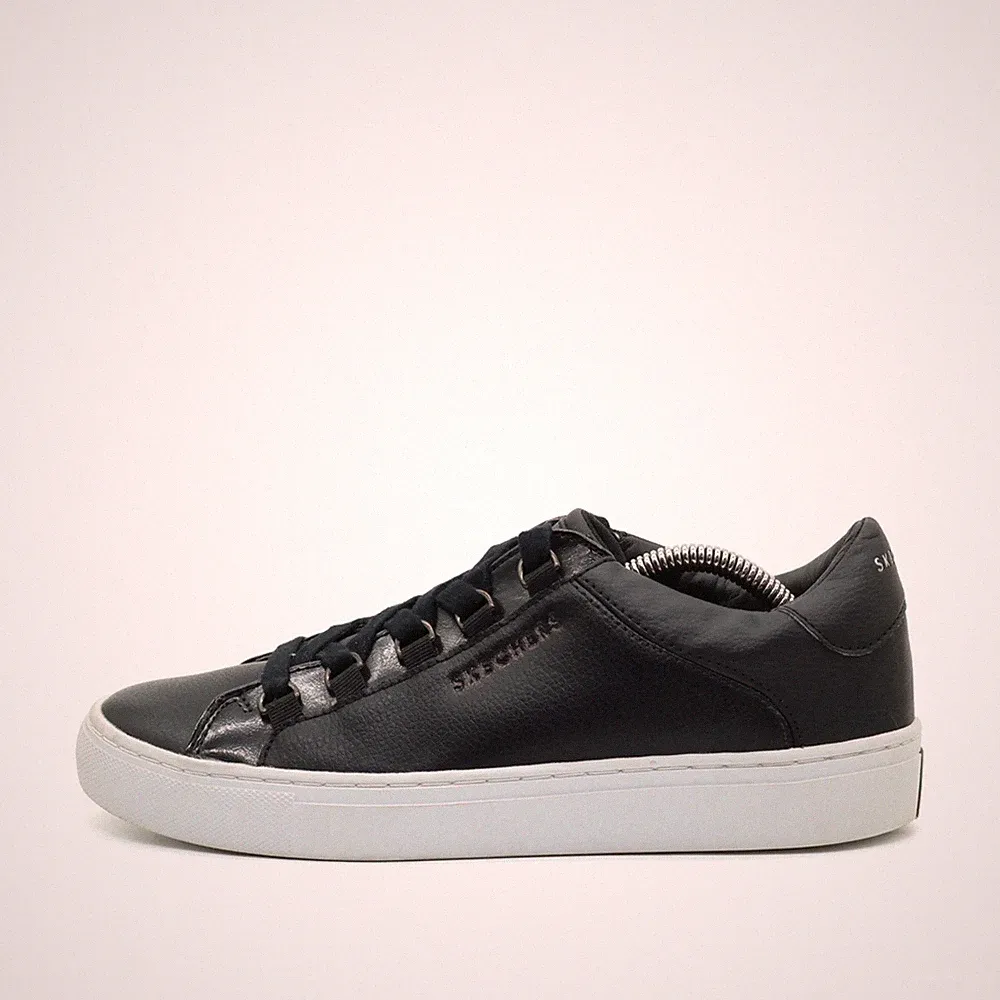 Skechers Damen SN 73532 Schuh Schwarz Leder/Synthetik Komfort Sneaker EU 39