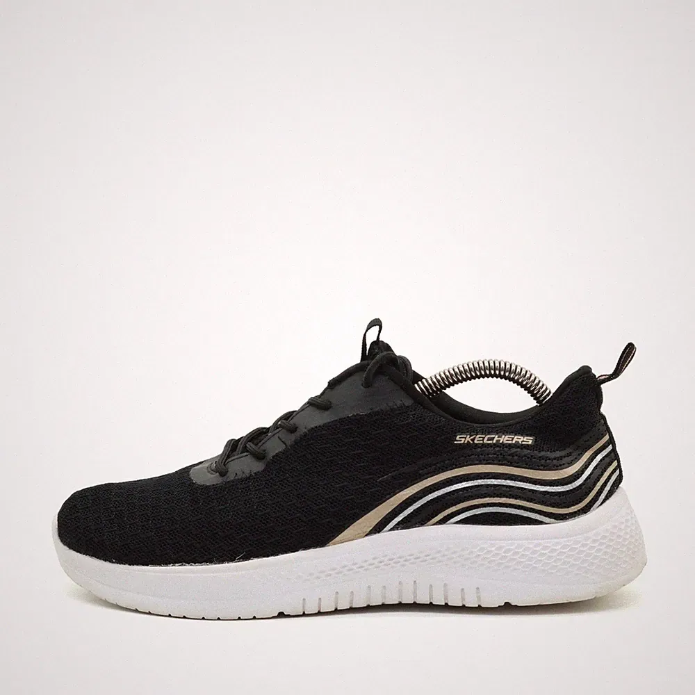Skechers Damen SN 8750054 Sneaker Schwarz Low-Top Sportschuhe EU 38