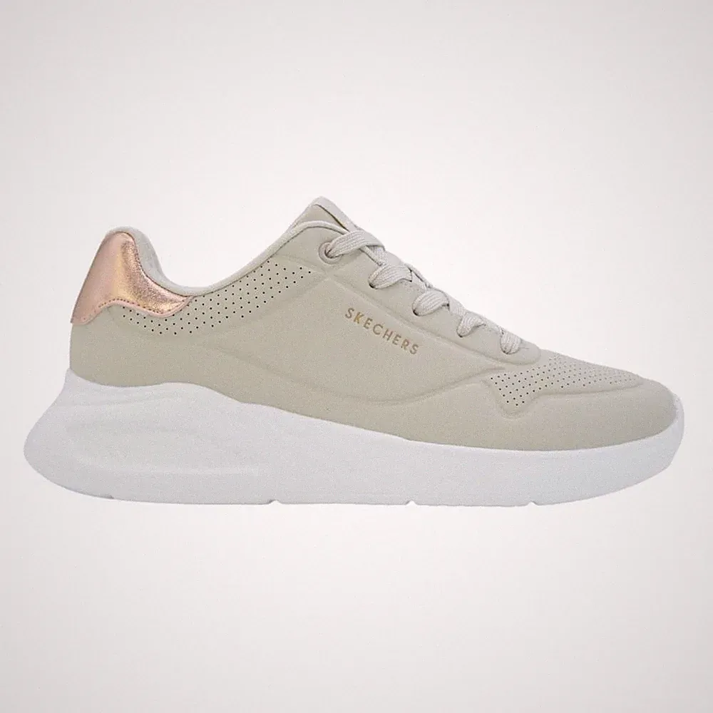 SKECHERS DAMEN SNEAKER 177291 NAT UNO LITE BEIGE