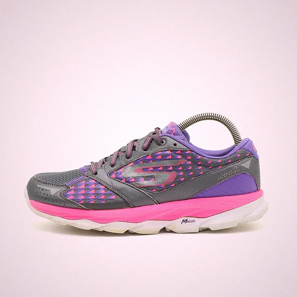 Skechers Damen Ultra 2 Sneaker EU 37 Grau Pink Lila SN13918 GOrun