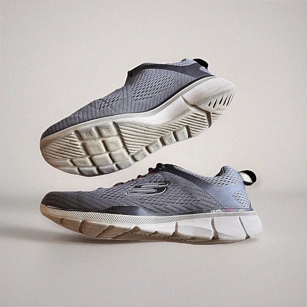 Skechers Dual-Lite Laufschuhe Sneaker Sportschuhe Damen Grau Größe 41