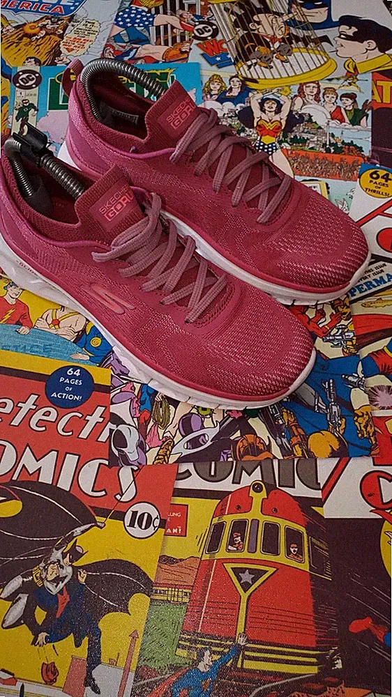 *Skechers Go Run Glide Step Flex Damen Sneaker Ros Pink UK 3 US 6 EU 36 sehr guter Zustand*