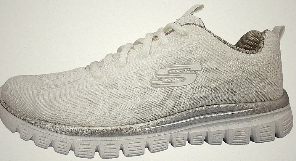 Skechers Graceful Get Connected Sportschuhe Damen Trainingsschuhe Laufschuh Weiß