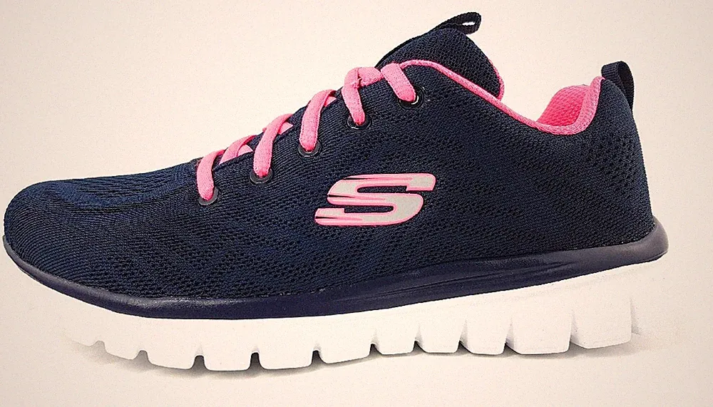 Skechers Graceful Sportschuhe Damen Sneaker Laufschuh Blau Freizeit