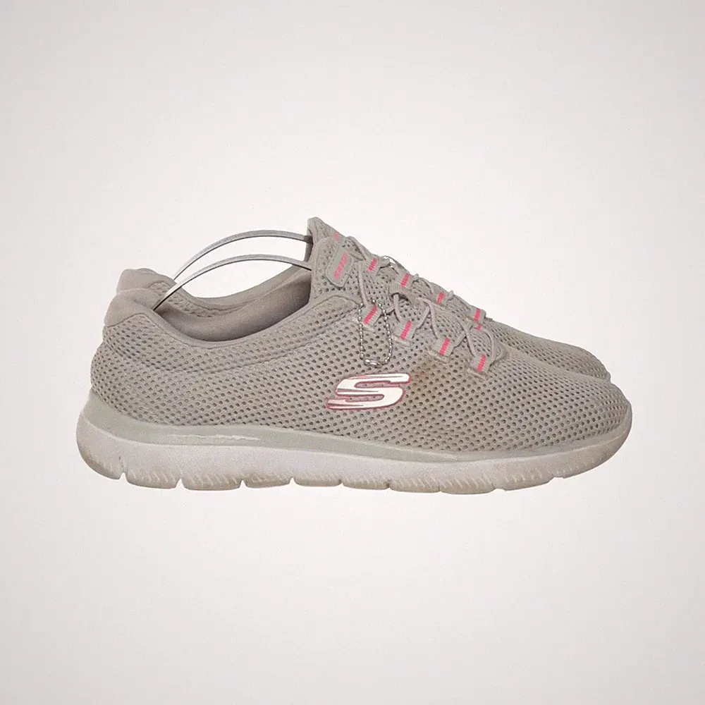 Skechers, Laufschuhe, Größe: 39, Grau/Pink, Damen #lo6