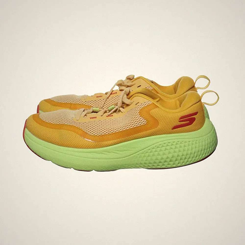 Skechers, Laufschuhe, Größe: 43, Gelb/Grün/Rot, Damen #bcN