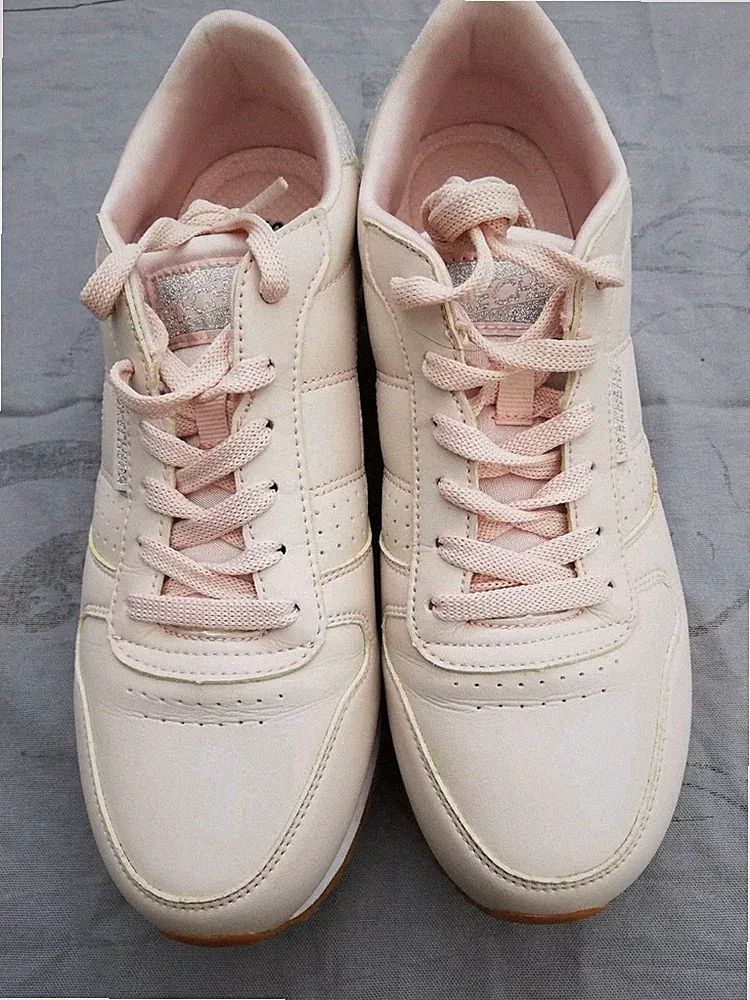 Skechers Laufschuhe Sneaker Damen Rosa/Silber Gr. 39