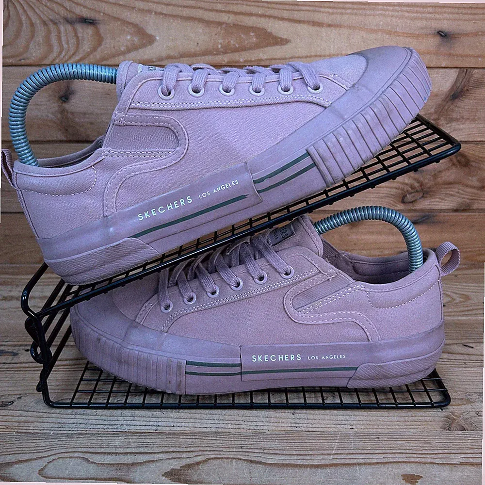Skechers Sneaker Damen Größe UK 4,5 Moon Purple Canvas Los Angeles Freizeitschuhe