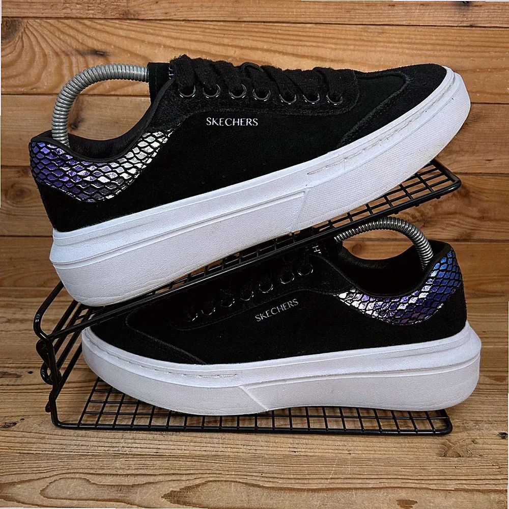 Skechers Sneaker Damen Größe UK 5,5 Cordova Classic verspiegelt Walk Freizeitschuhe