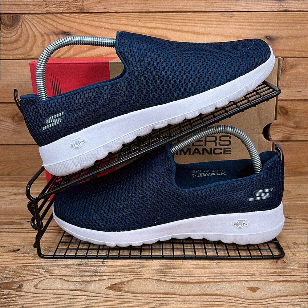 Skechers Sneaker Damen Größe UK 5 Go Walk Joy Blau Navy Slipper Komfortschuhe