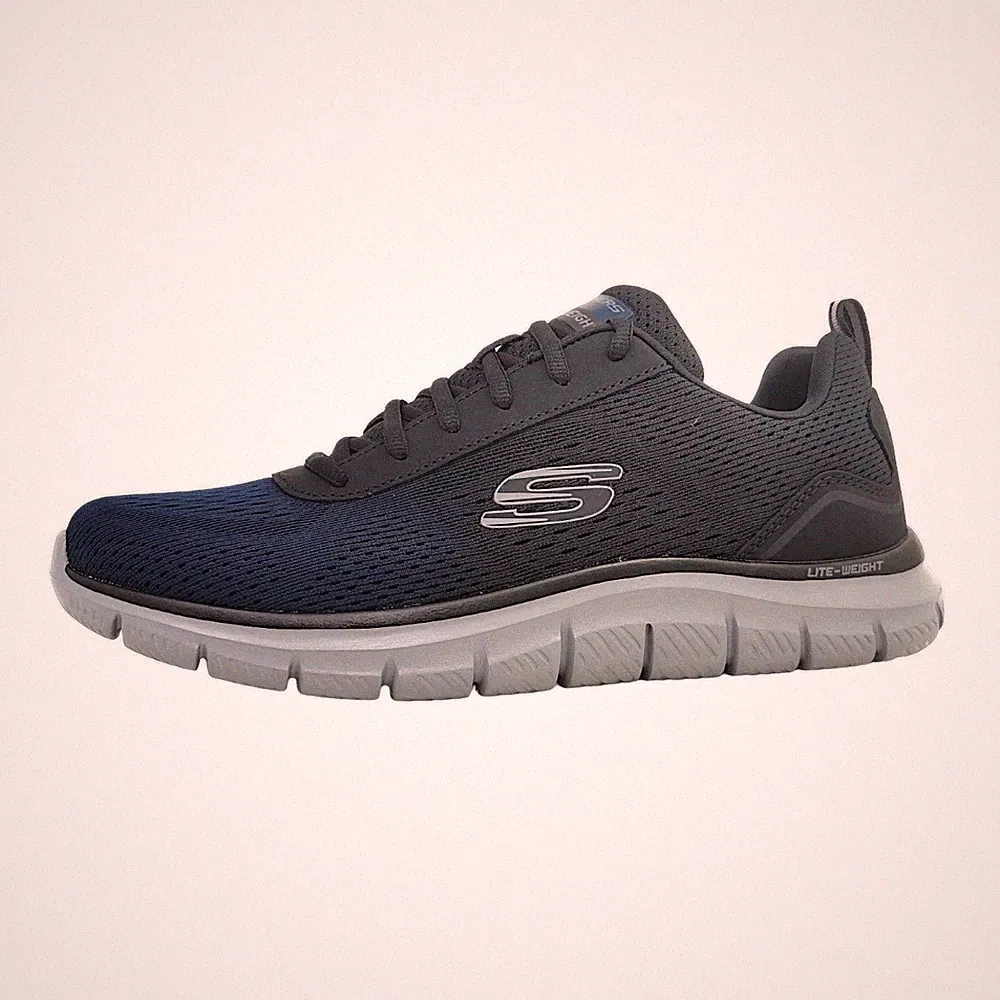 Skechers TRACK Sportschuhe Damen Trainingsschuhe Laufschuh Blau Freizeit